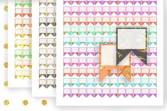 Download Flag Gold Mini Reminders Planner Sticker - Premium Resources
