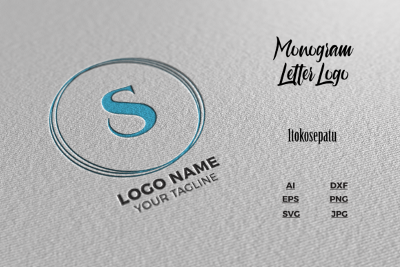 Download Logo Letter S Blue Texture Mockup - Texture mockup Collection