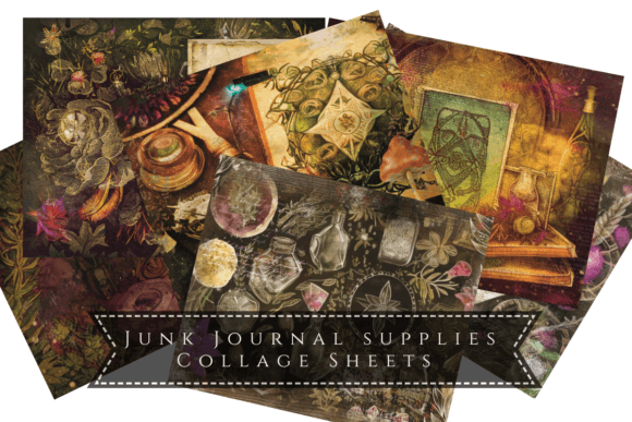 Download Junk Journal / Scrapbook Papers, Herbal - Premium Bundle