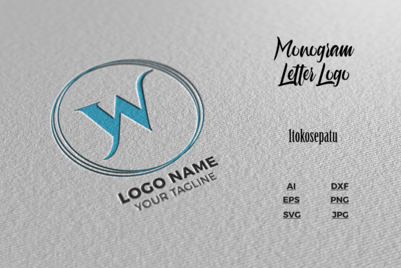 Download Logo Letter W Blue Texture Mockup - Texture mockup Collection