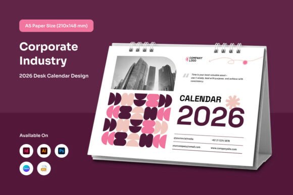 Download Elegant Corporate Desk Calendar - Desk Collection