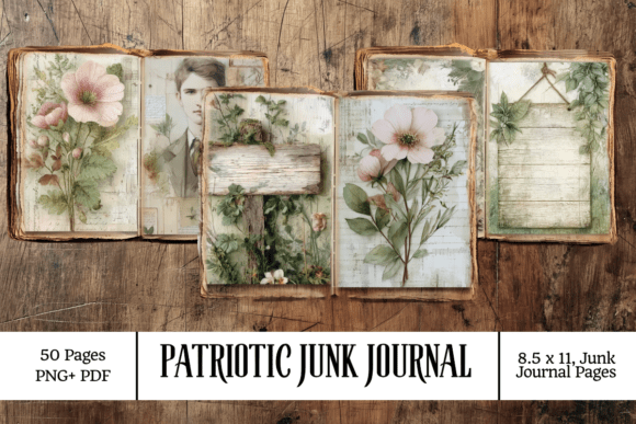 Download 50 Herbal Junk Journal Pages Bundle - Herbal junk journal pages Collection