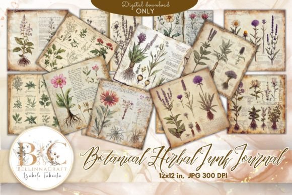 Download Vintage Botanical Herbal Junk Journal - Premium Resources