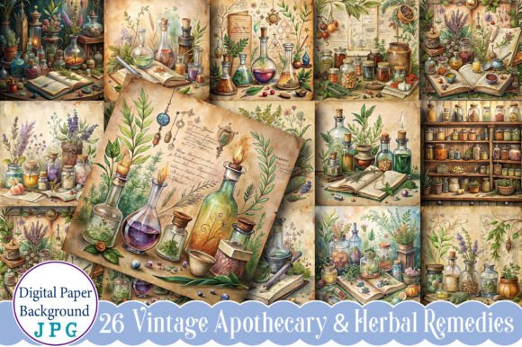 Download Vintage Apothecary &amp; Herbal Remedies - Premium Resources