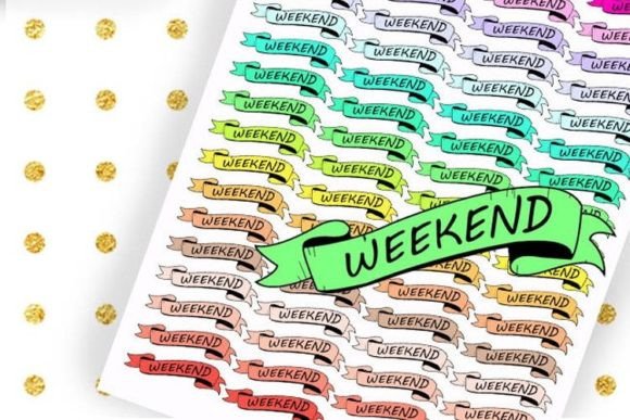 Download Weekend Planner Stickers Reminders - Premium Resources
