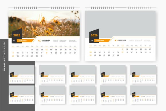 Download 2026 Desk Calendar Template - 2026 desk calendar Collection